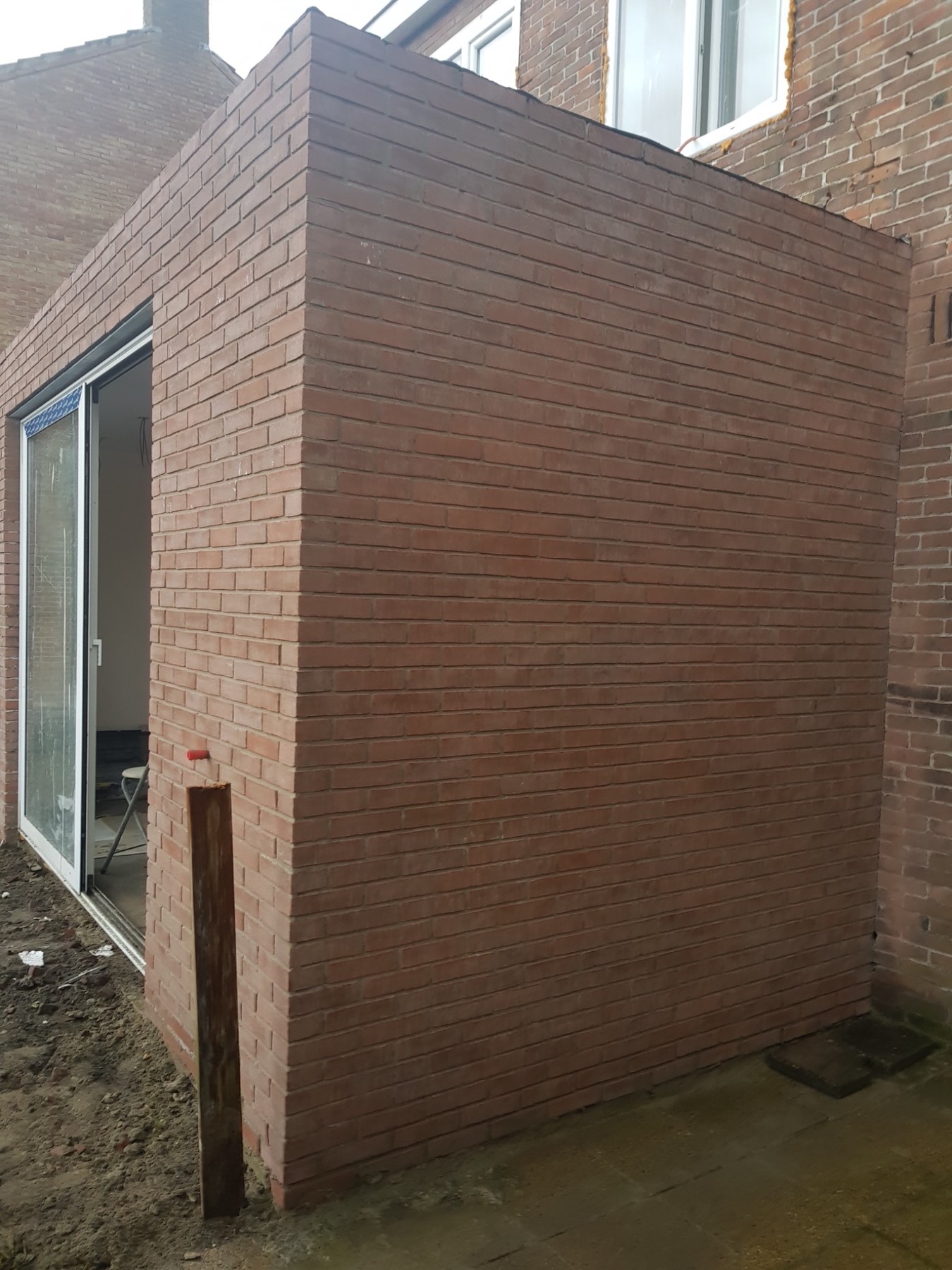 Afgewerkte buitenmuur